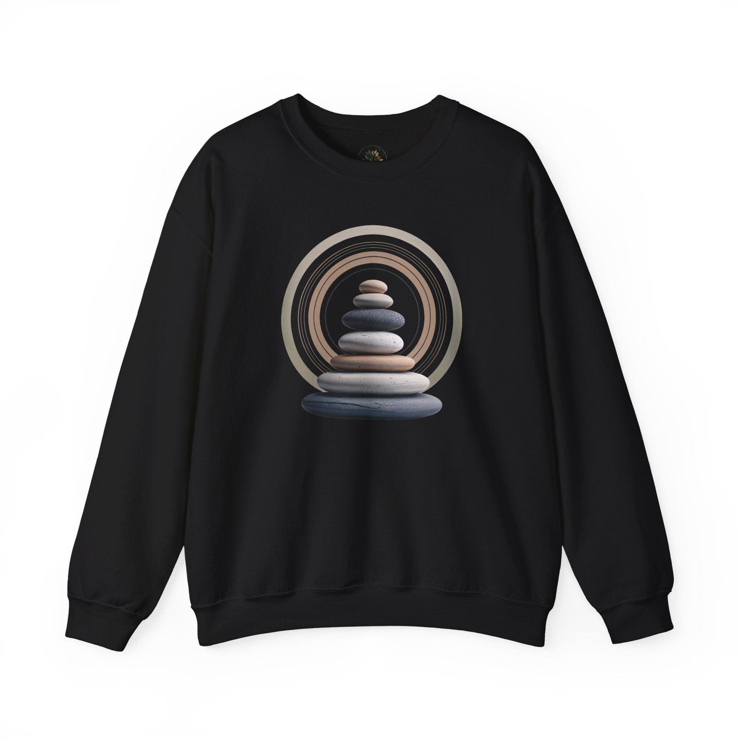 Black | Echoes of Calm Sweatshirt, front view