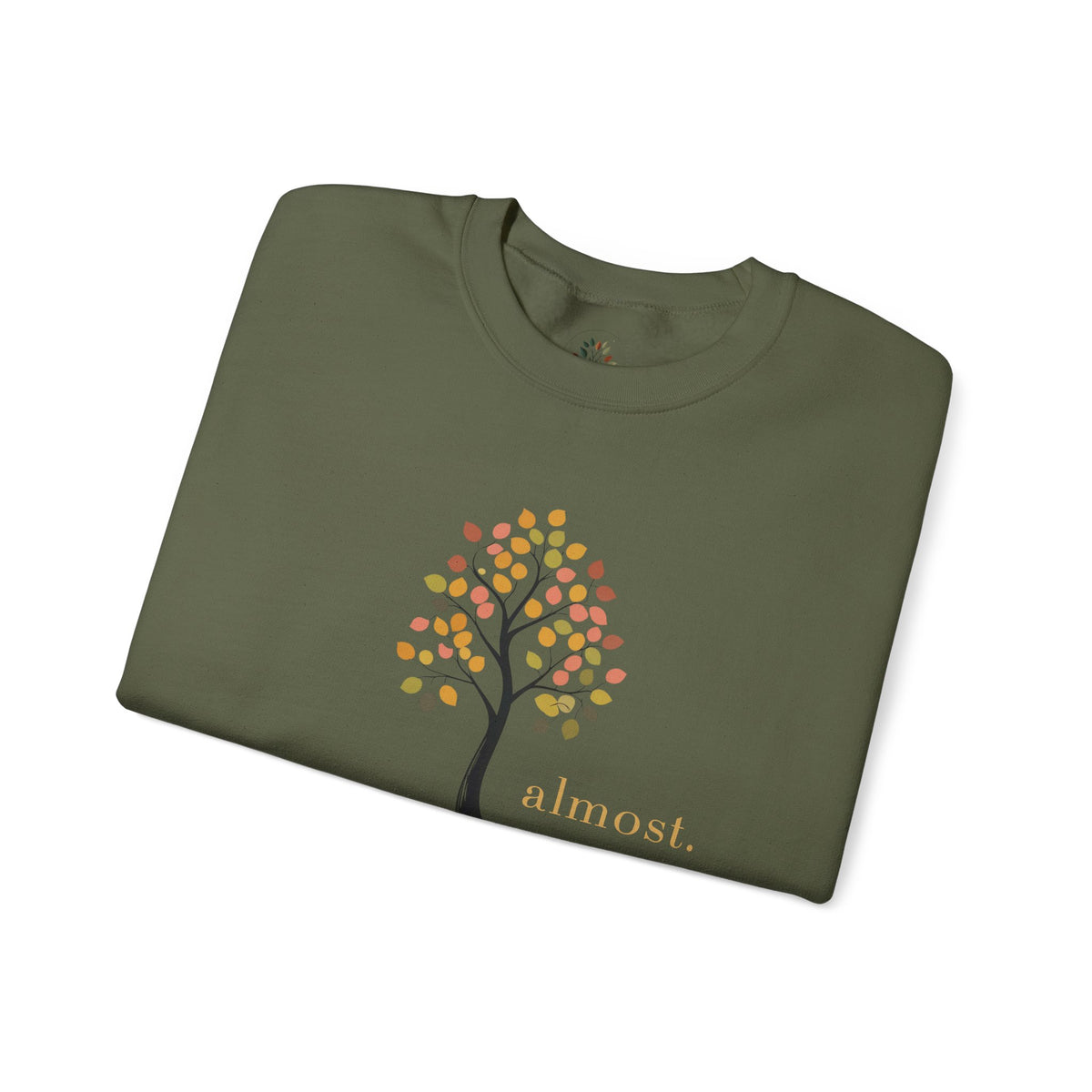 Military Green | Almost Sweatshirt, folded view