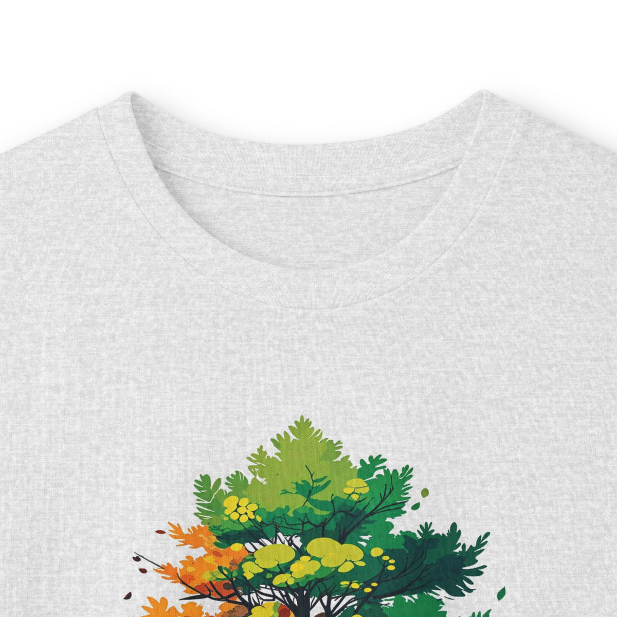 Ash | Trees Protect Us Long Sleeve Tee, folded view