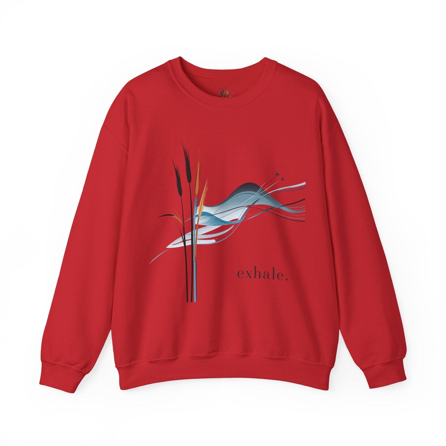 Red | Exhale Sweatshirt, front view