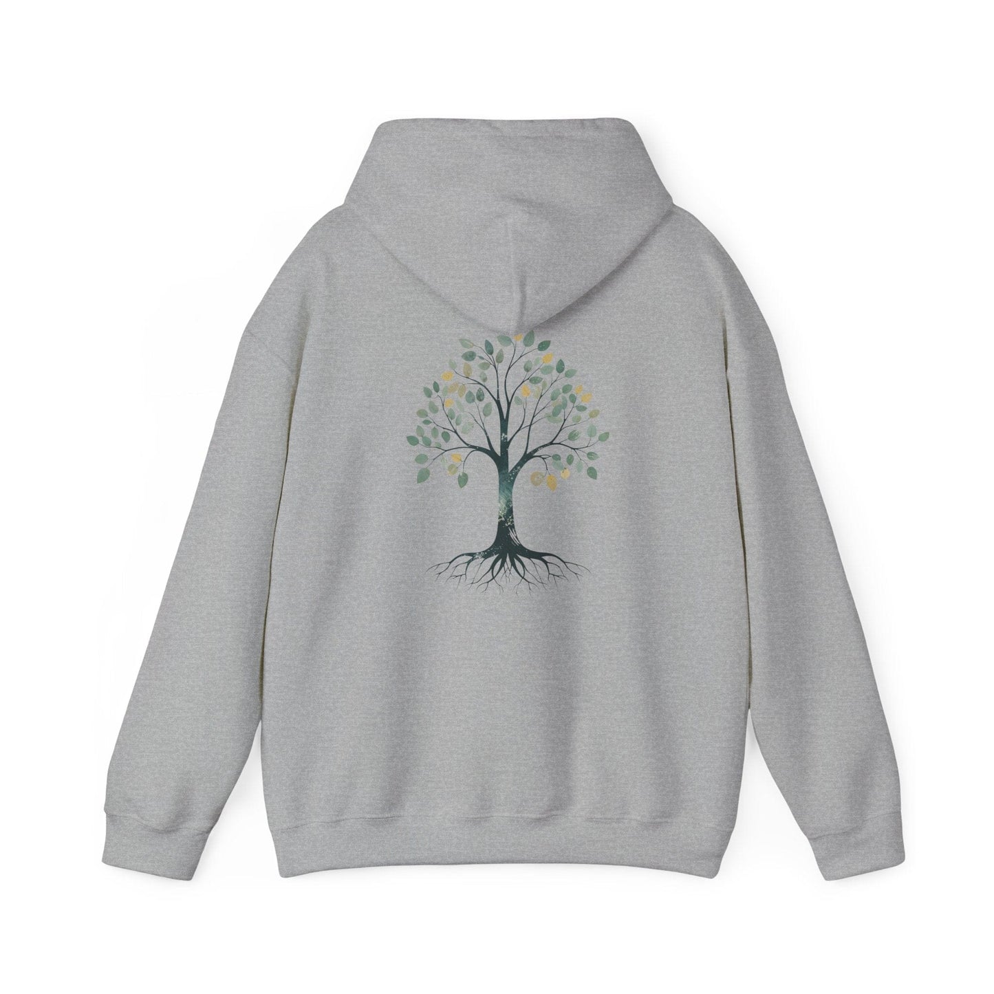 Sport Grey | The Story Tree Hoodie, back design view