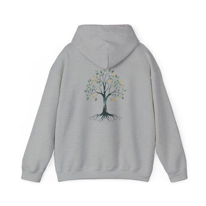 Sport Grey | The Story Tree Hoodie, back design view