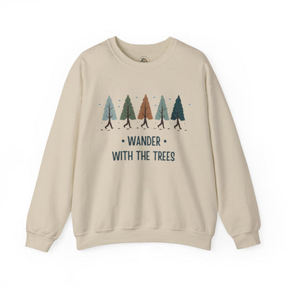 Sand | Wander with the Trees Sweatshirt, front view
