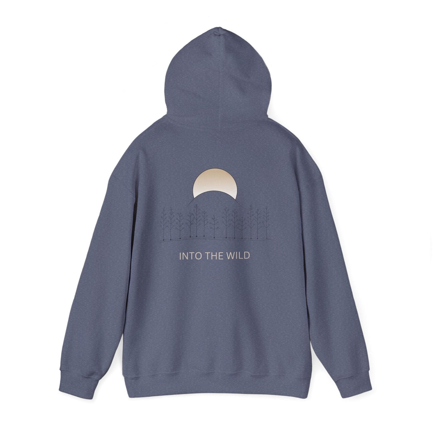 Heather Navy | Into The Wild Hoodie, back view 2