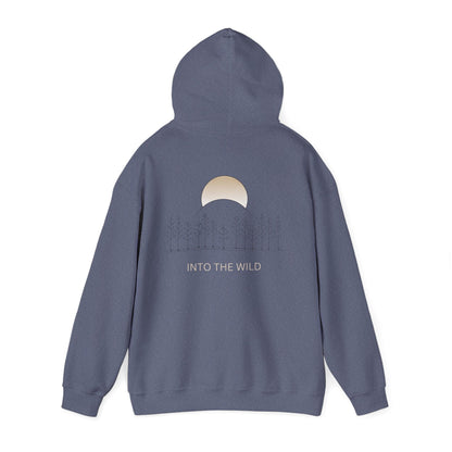 Heather Navy | Into The Wild Hoodie, back view 2