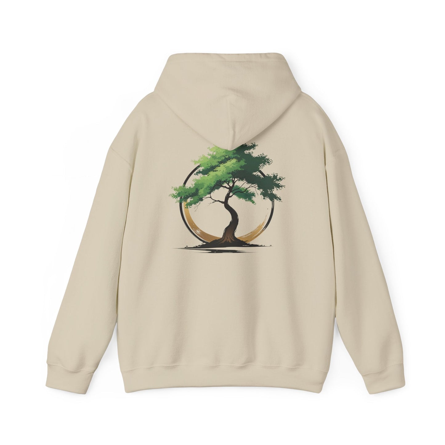 Sand | The Zen Tree Hoodie, back design view