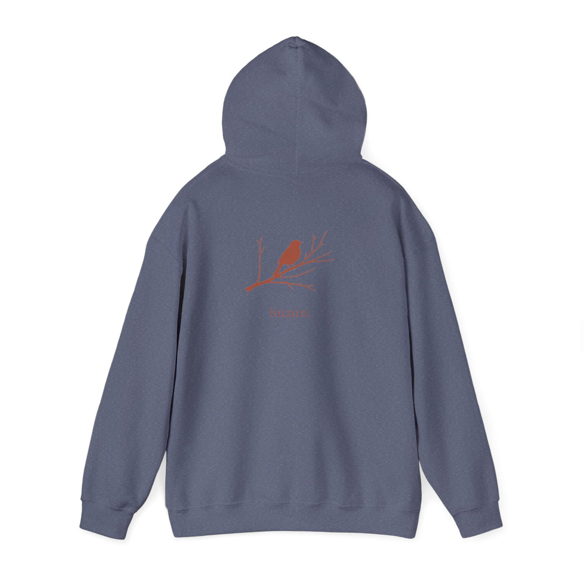 Heather Navy | Hüzün Hoodie, back view 2