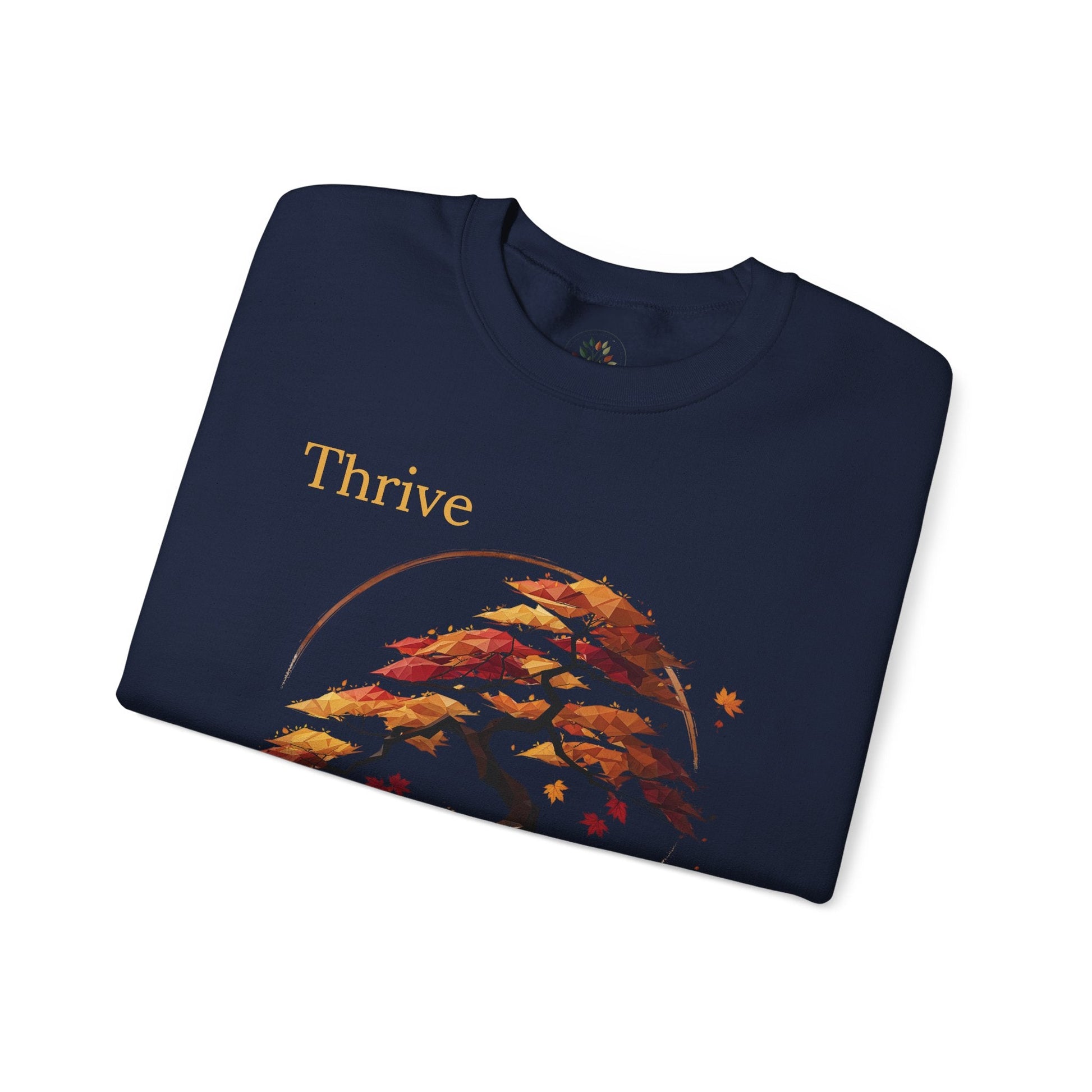 Navy | Thrive Sweatshirt, folded view