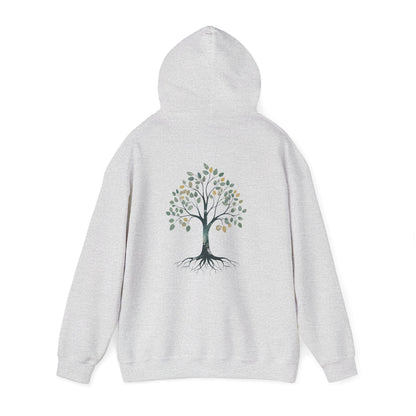 Ash | The Story Tree Hoodie, back view 2