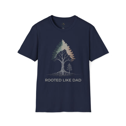 Navy | Rooted like Dad, front view