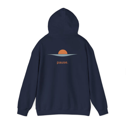 Navy | Pause Hoodie, back view 2