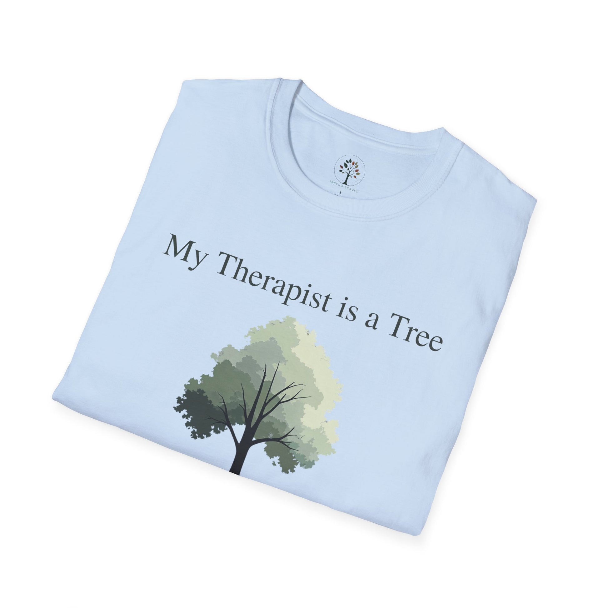 Light Blue | My Therapist is a Tree, folded view