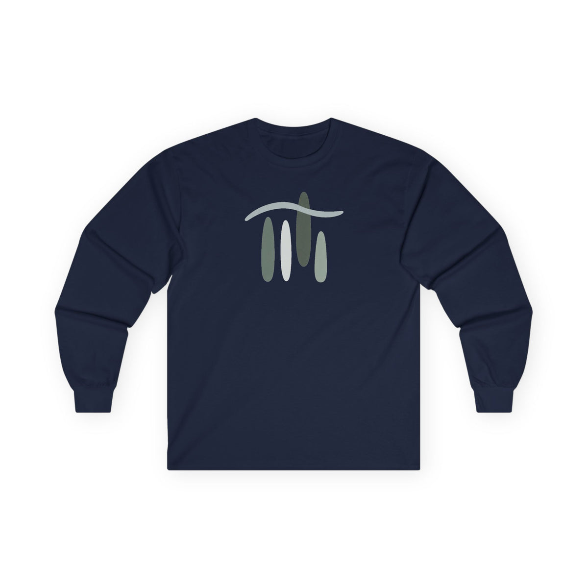Navy | Forest Breath Long Sleeve Tee, front view