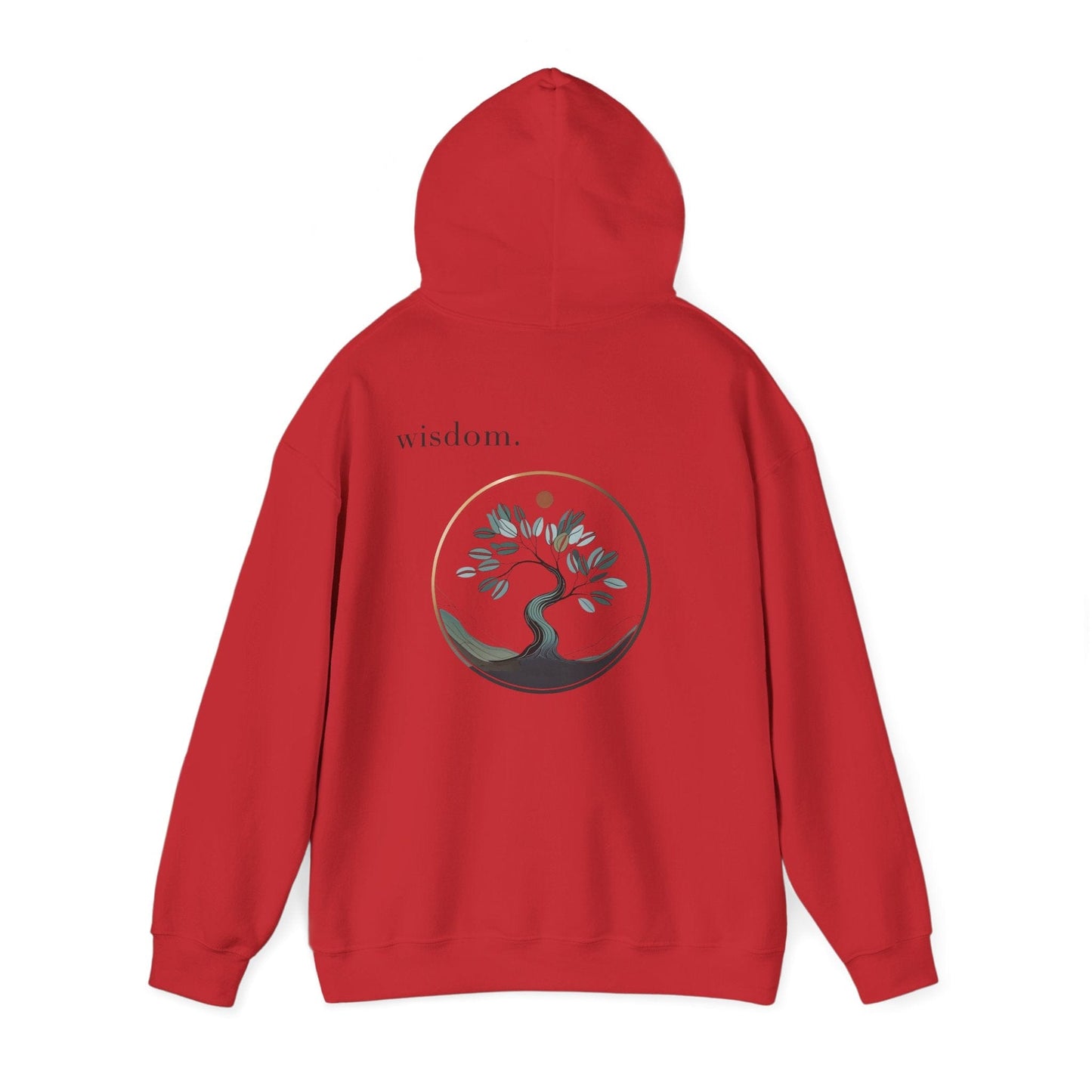 Red | Wisdom Hoodie, back view 2