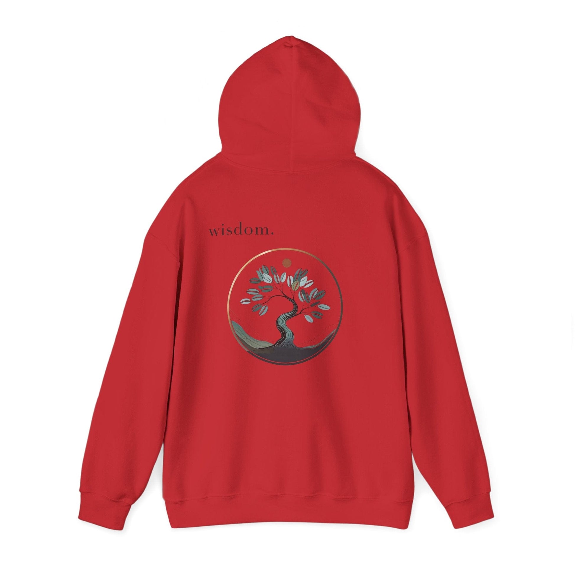 Red | Wisdom Hoodie, back view 2