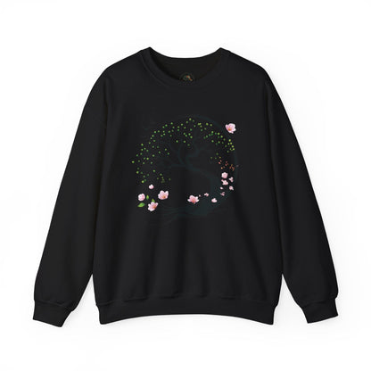 Black | Unfolding Grace Sweatshirt, front view