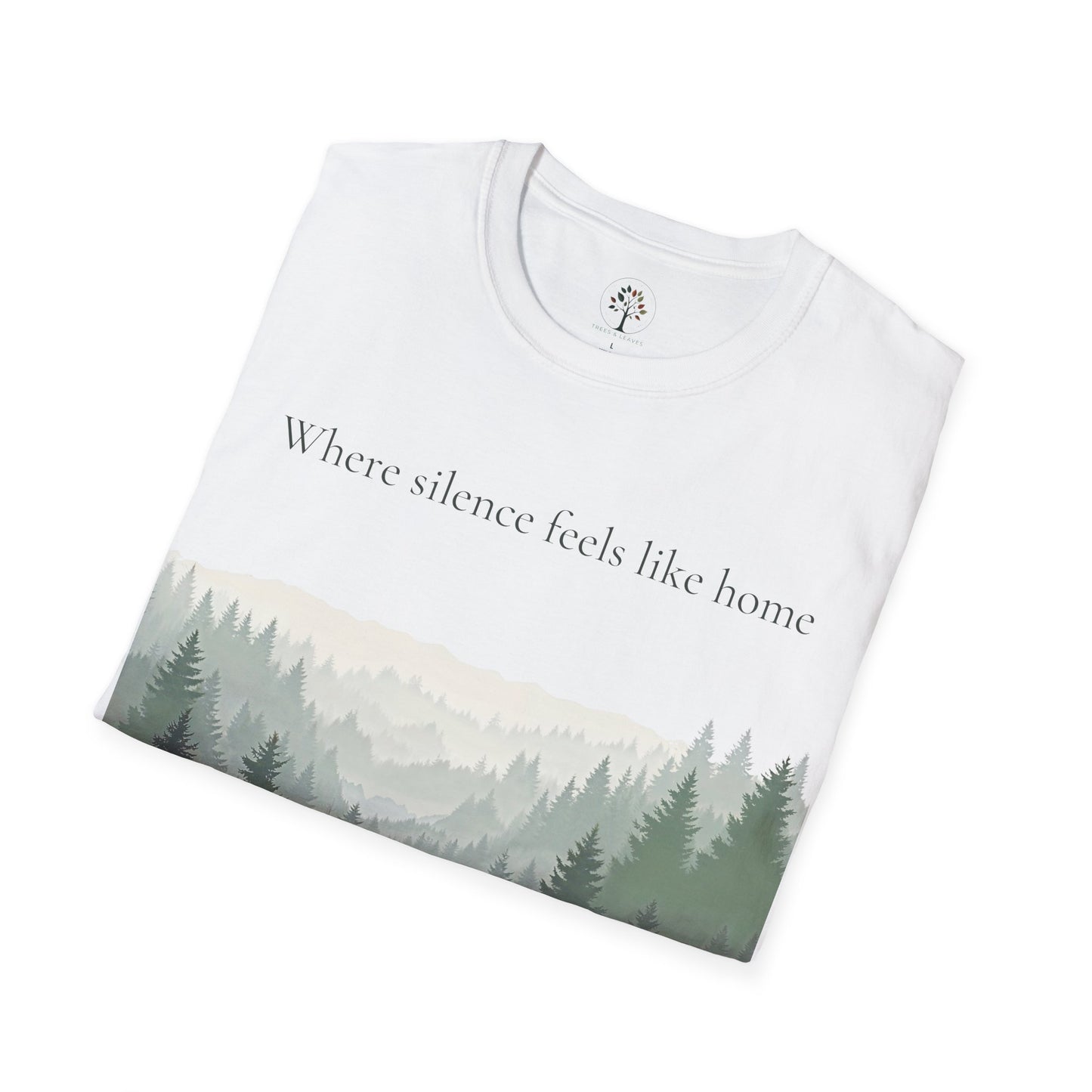 White | Where SIlence feels like home, folded view