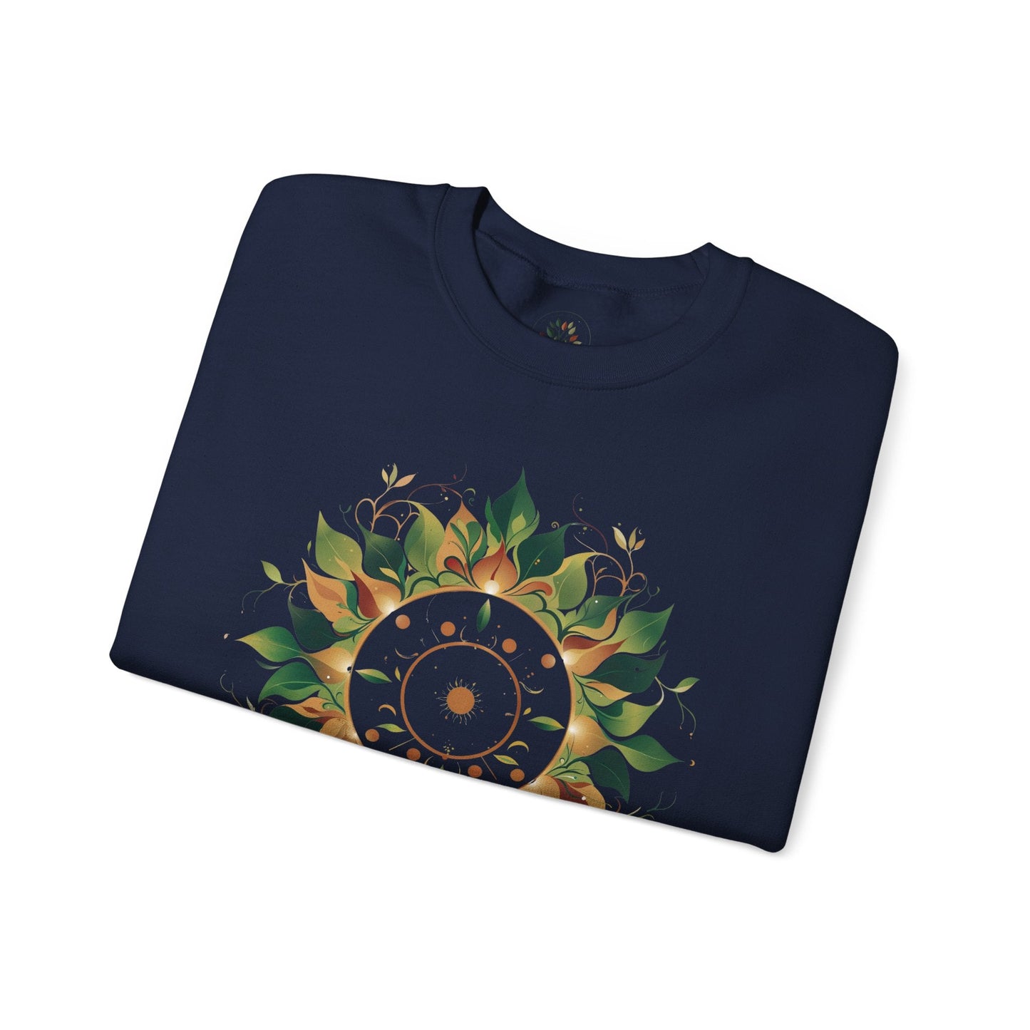 Navy | Solar Bloom Sweatshirt, folded view