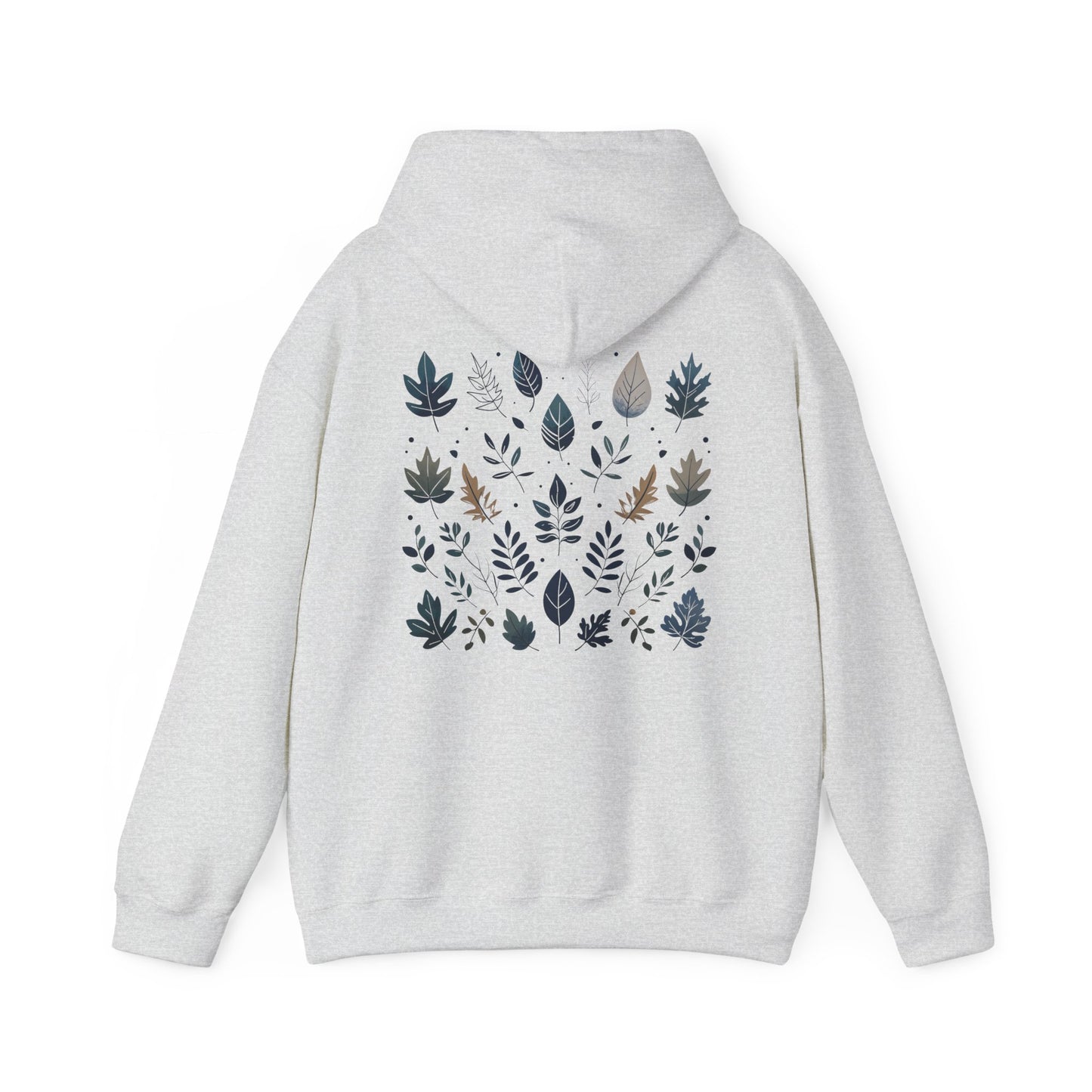 Ash | Botanical Harmony Hoodie, back design view