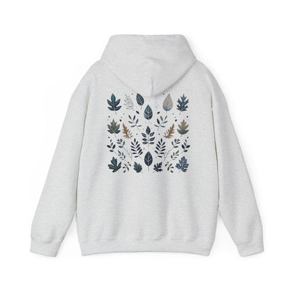 Ash | Botanical Harmony Hoodie, back design view