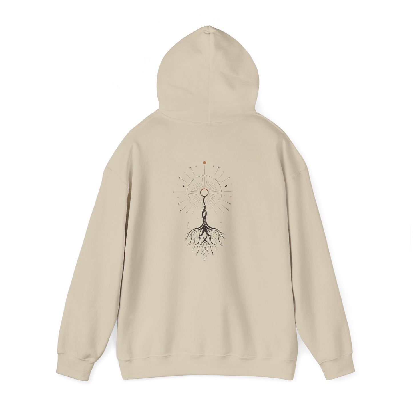 Sand | The Cosmic Root Hoodie, back view 2