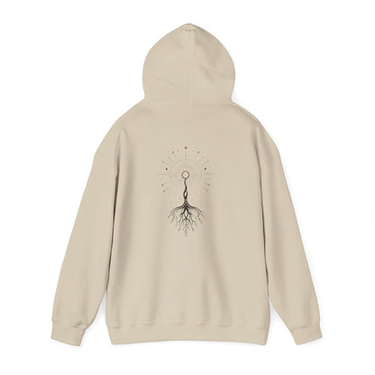 Sand | The Cosmic Root Hoodie, back view 2
