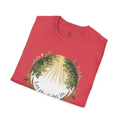 Heather Red | Let the Light in, folded view