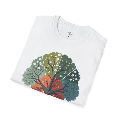 White | Circle of Seasons, folded view