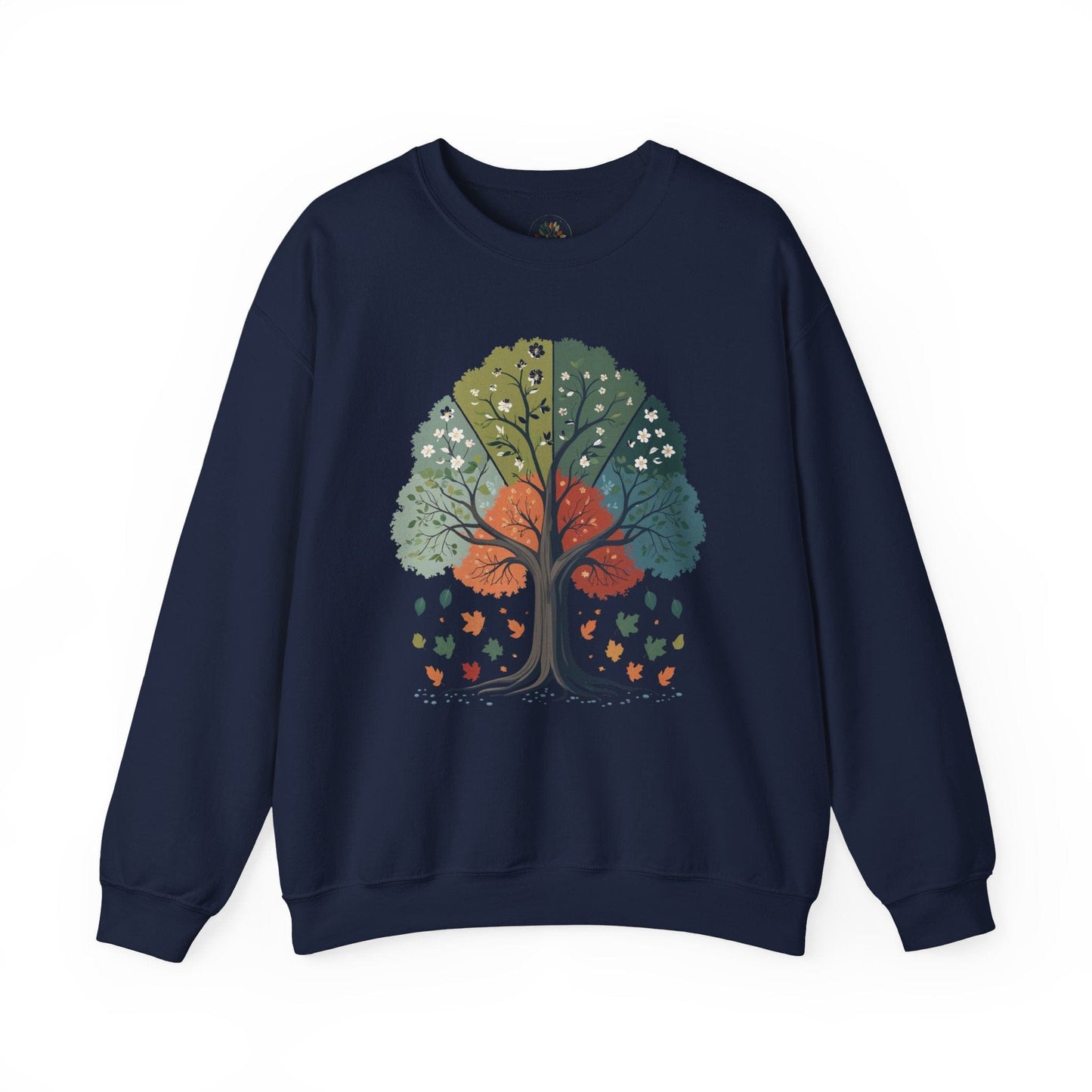 Navy | Circle of Seasons Sweatshirt, front view