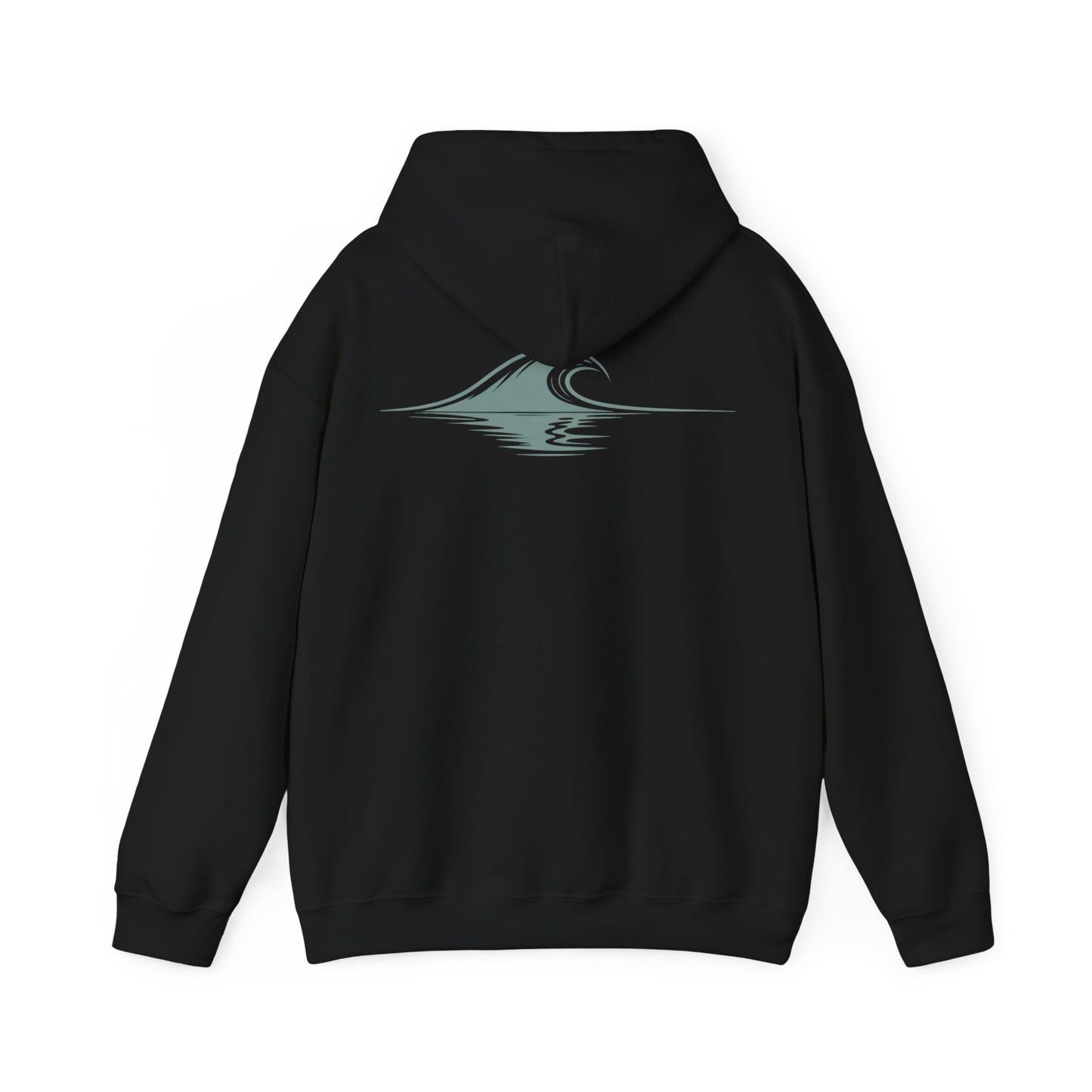 Black | Drifted Hoodie, back design view
