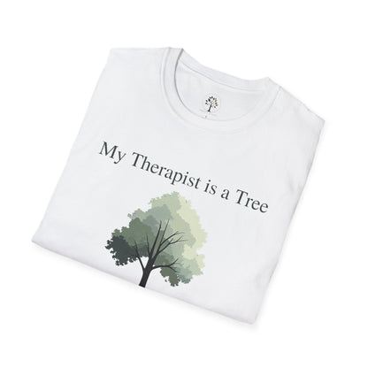 White | My Therapist is a Tree, folded view