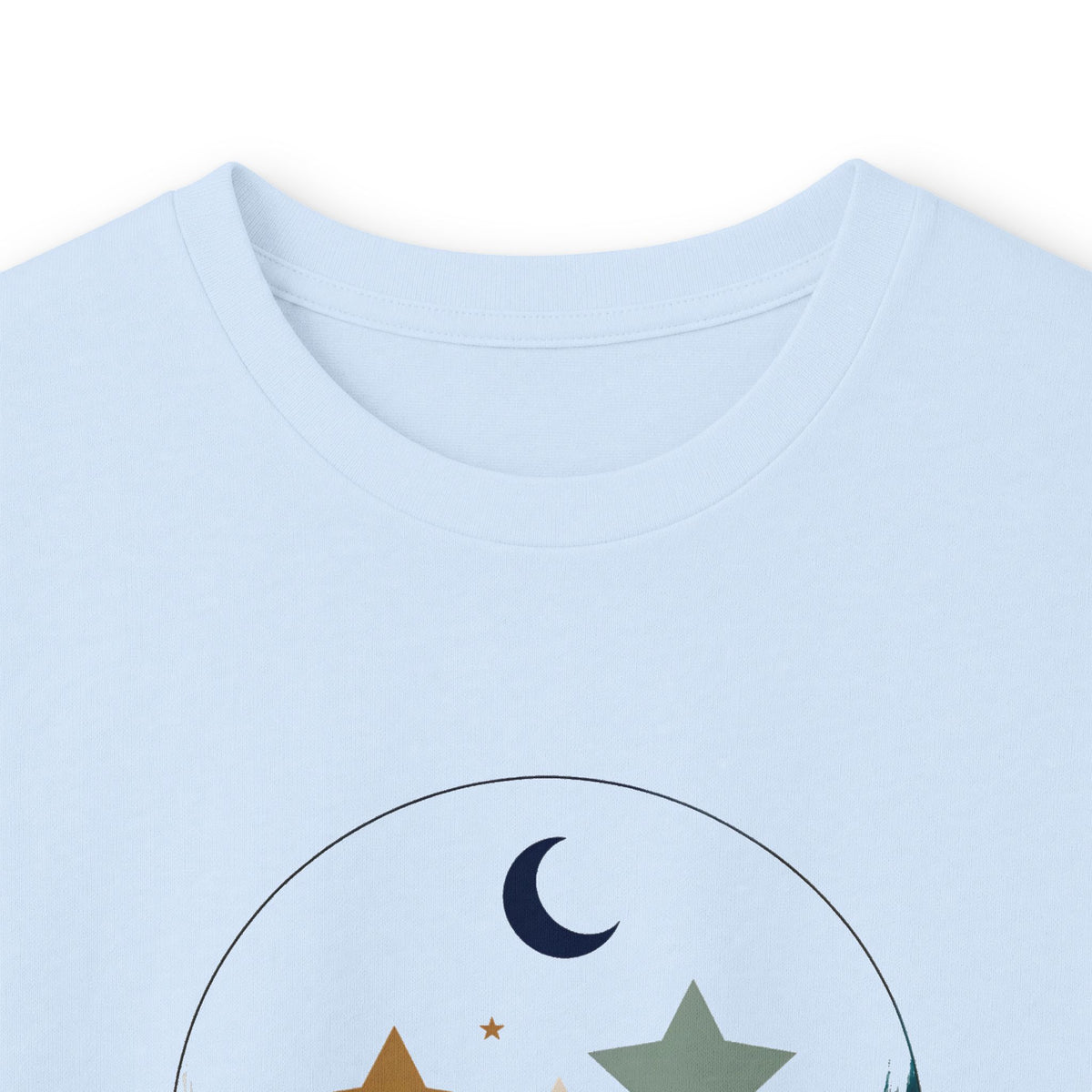 Light Blue | Rest Long Sleeve Tee, folded view