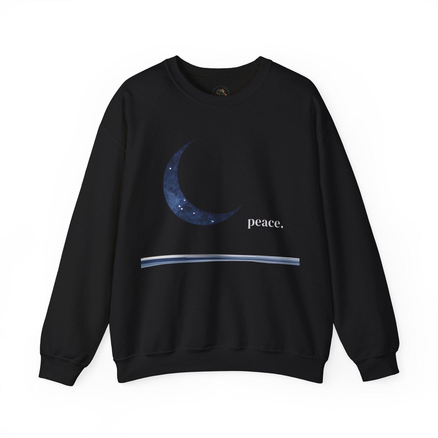 Black | Moonlit Peace Sweatshirt, front view