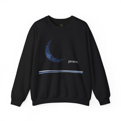 Black | Moonlit Peace Sweatshirt, front view