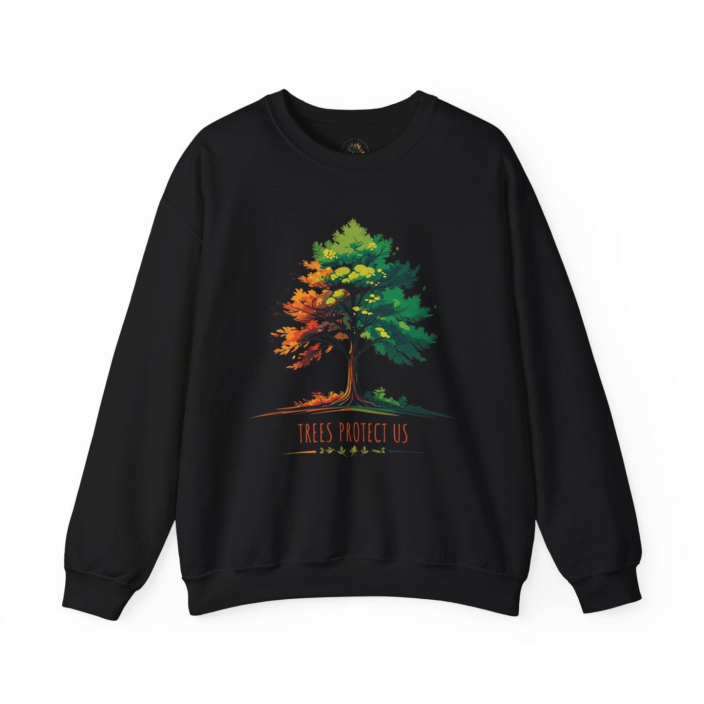 Black | Trees Protect US Sweatshirt, front view
