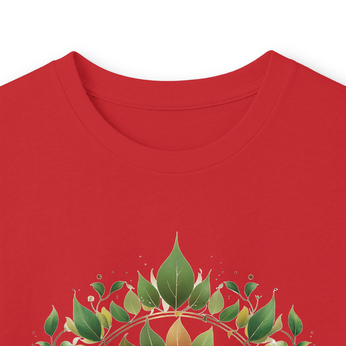 Red | Eclipse Garden Long Sleeve Tee, folded view