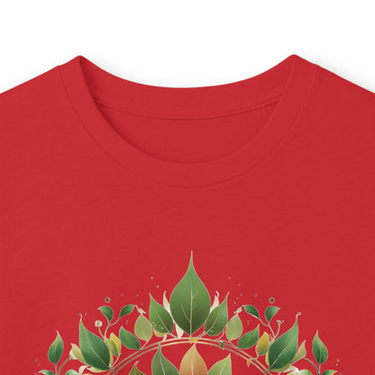 Red | Eclipse Garden Long Sleeve Tee, folded view