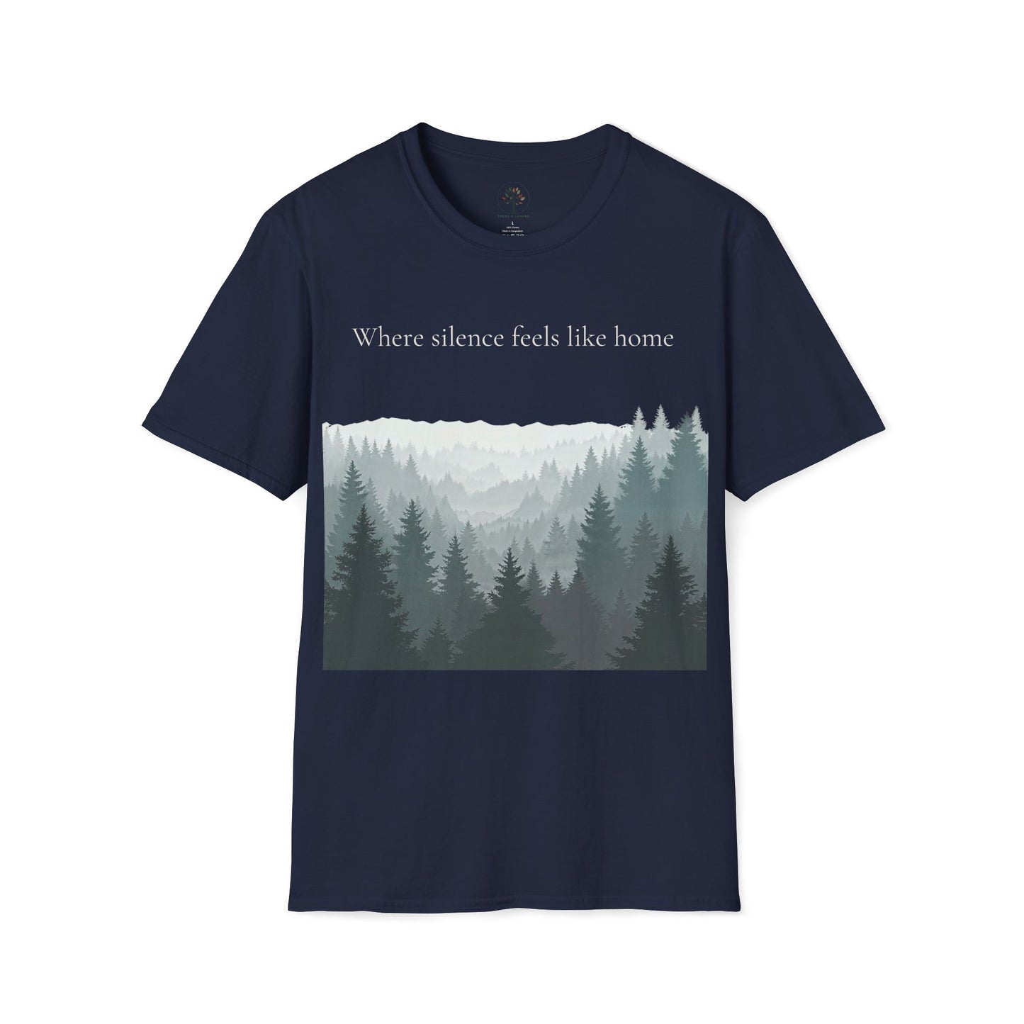 Navy | Where SIlence feels like home, front view