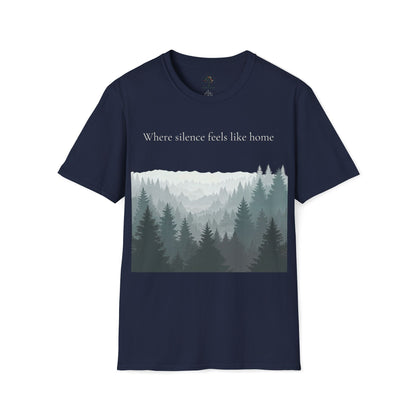 Navy | Where SIlence feels like home, front view