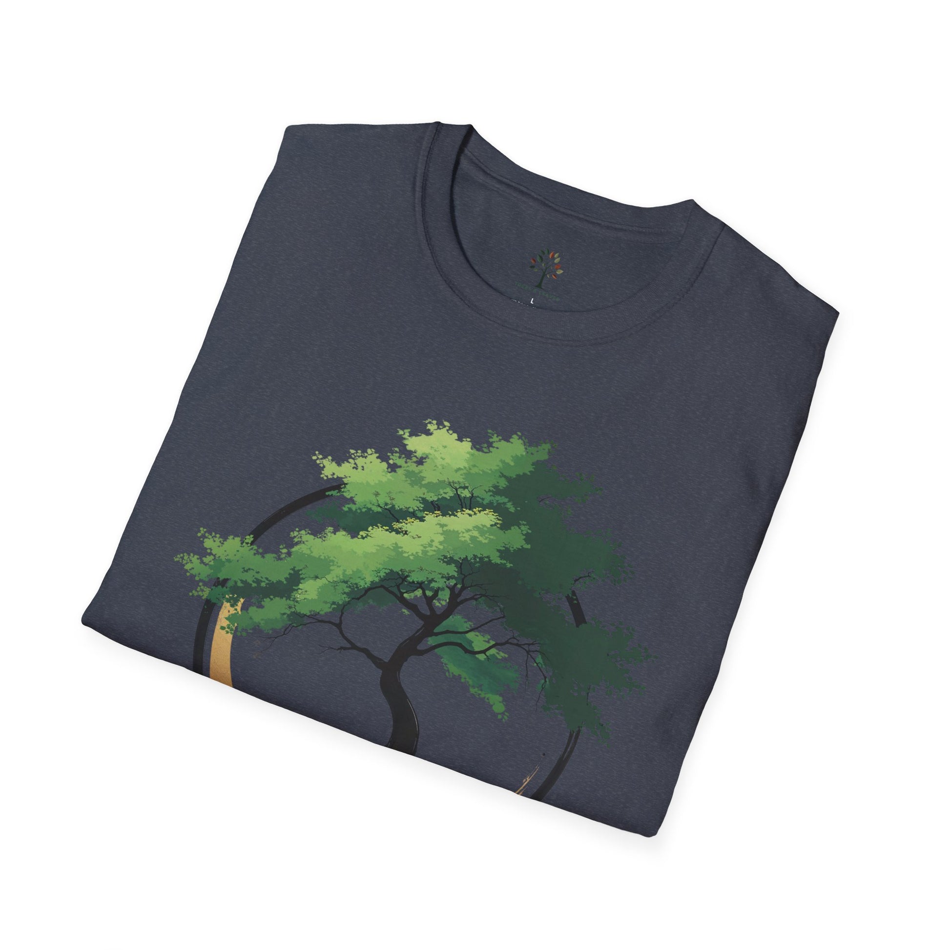 Heather Navy | The Zen Tree, folded view