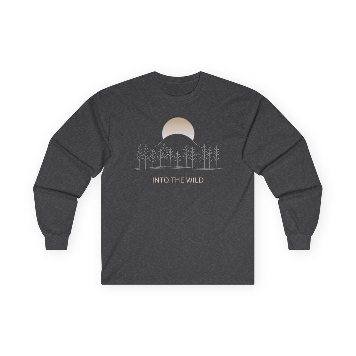 Dark Heather | Into the Wild Long Sleeve, front view