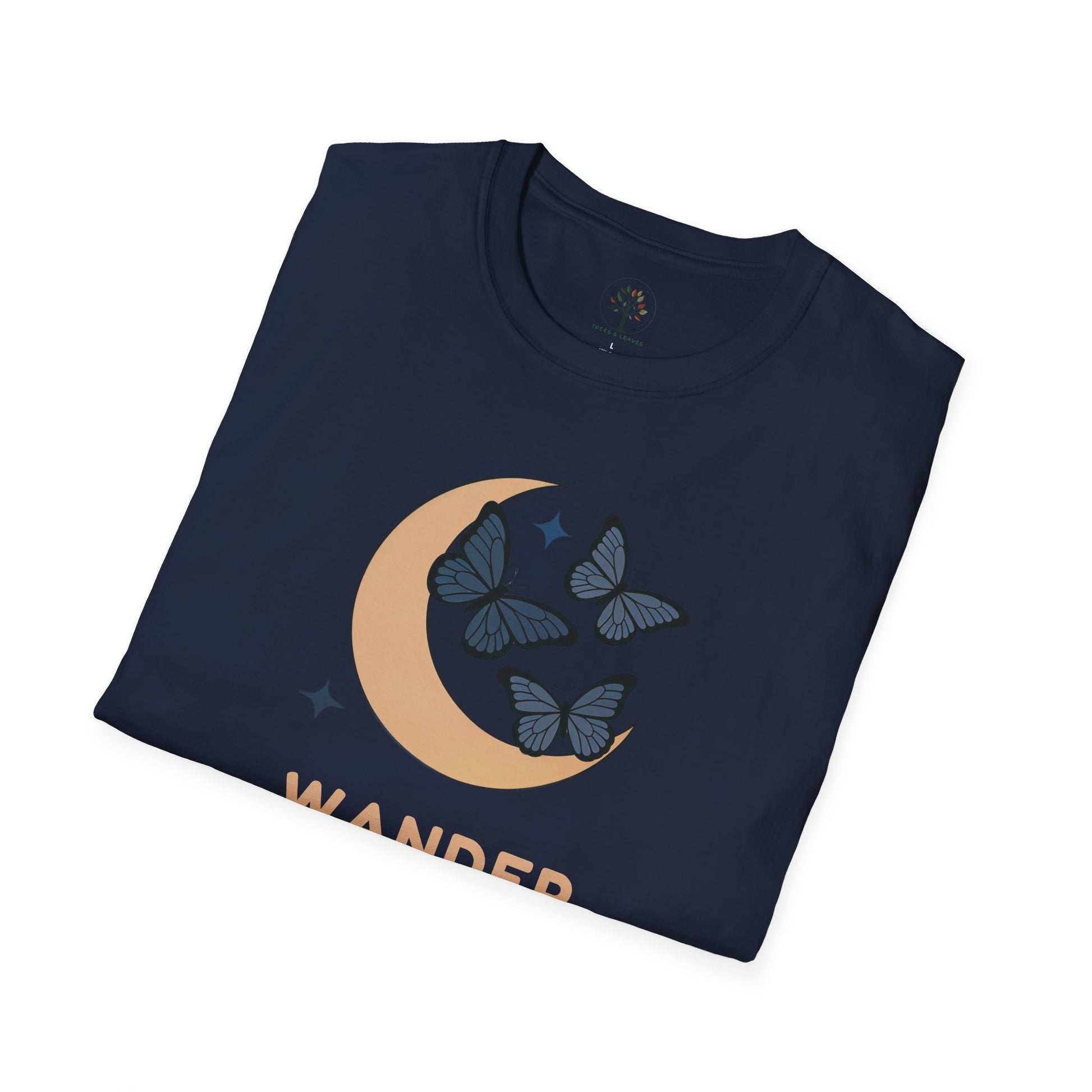 Navy | Wander under the Moon, folded view