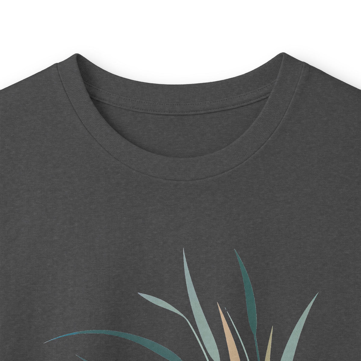 Dark Heather | Whispers in the Breeze Long Sleeve Tee, folded view
