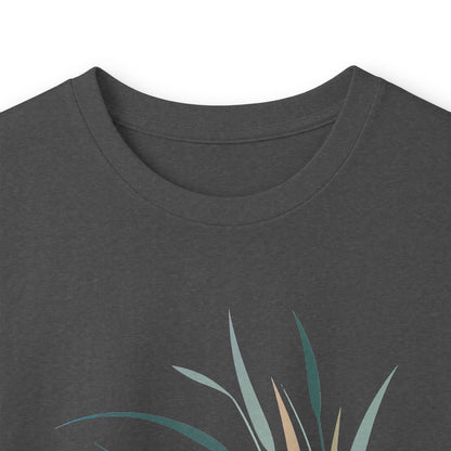 Dark Heather | Whispers in the Breeze Long Sleeve Tee, folded view