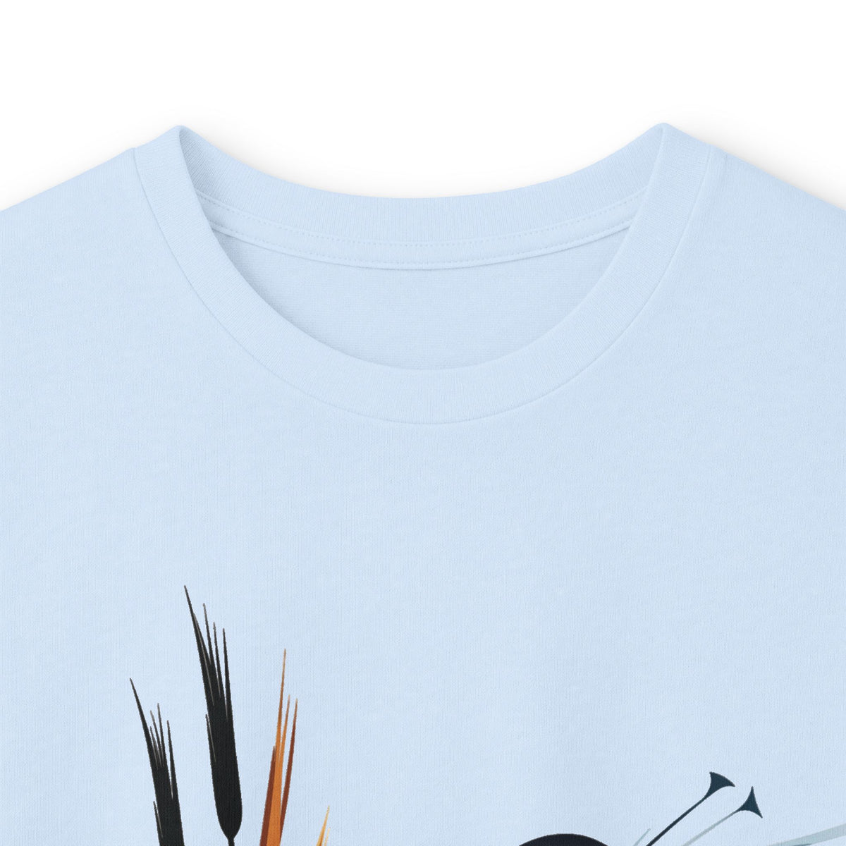 Light Blue | Exhale Long Sleeve Tee, folded view
