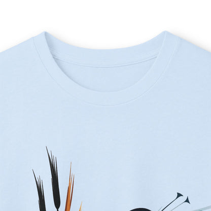 Light Blue | Exhale Long Sleeve Tee, folded view