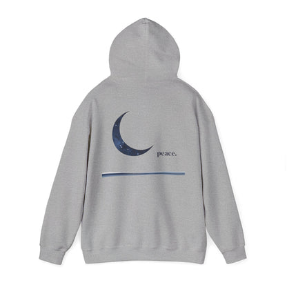 Sport Grey | Moonlit Peace Hoodie, back view 2