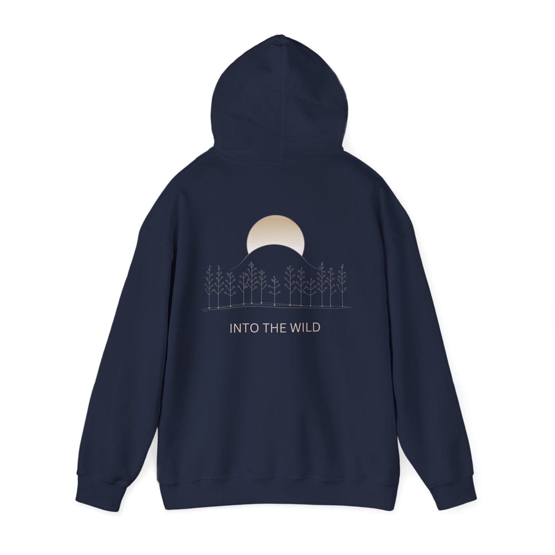 Navy | Into The Wild Hoodie, back view 2