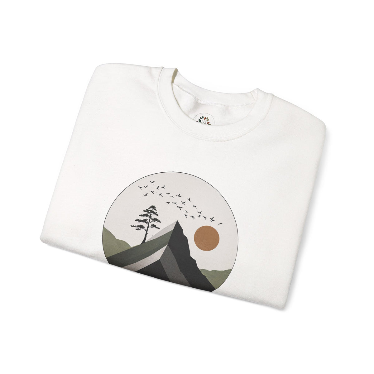 White | Remain Sweatshirt, folded view