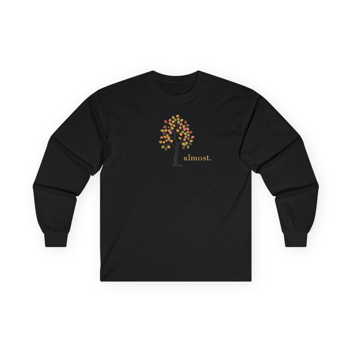 Black | Almost Long Sleeve, front view
